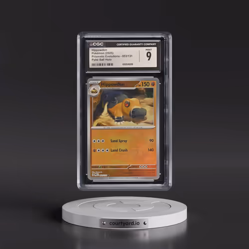 2024 Prismatic Evolutions - PRE EN #053/131 Hippowdon - Poké Ball Holo (CGC 9 MINT)