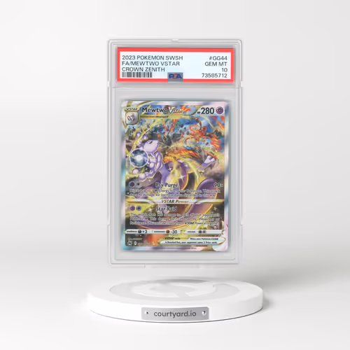 2023 Pokémon Sword and Shield Crown Zenith #GG44 Mewtwo Vstar - Full Art (PSA 10 GEM MINT)
