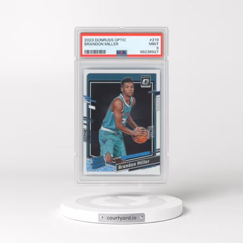 2023 Panini Donruss Optic #219 Brandon Miller (PSA 9 MINT)