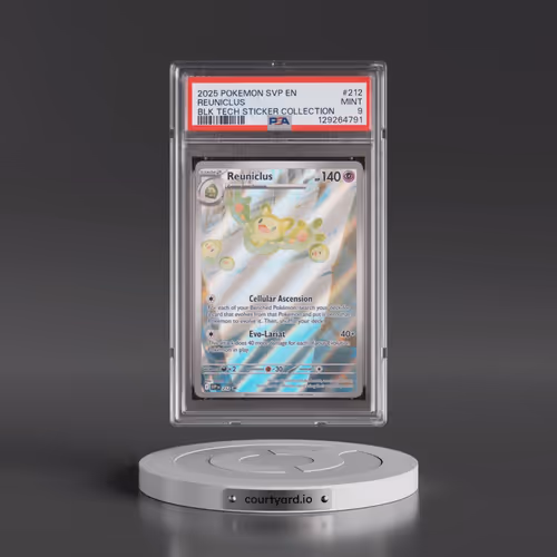 2025 Pokémon Svp EN-SV Black Star Promo #212 Reuniclus - Black Bolt Tech Sticker Collection (PSA 9 M