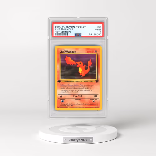 2000 Pokémon Rocket #50 Charmander - 1st Edition (PSA 9 MINT)
