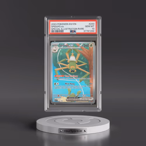 2023 Pokémon Svi EN-Scarlet & Violet #243 Spidops EX - Holo Special Illustration Rare (PSA 10 GEM MI
