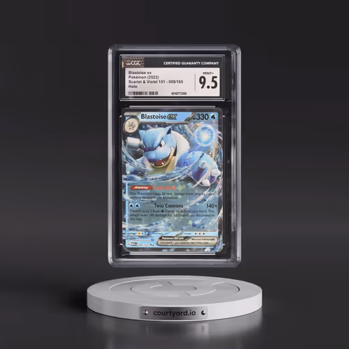 2023 Scarlet & Violet 151 - MEW EN #009/165 Blastoise ex - Holo (CGC 9.5 MINT+)