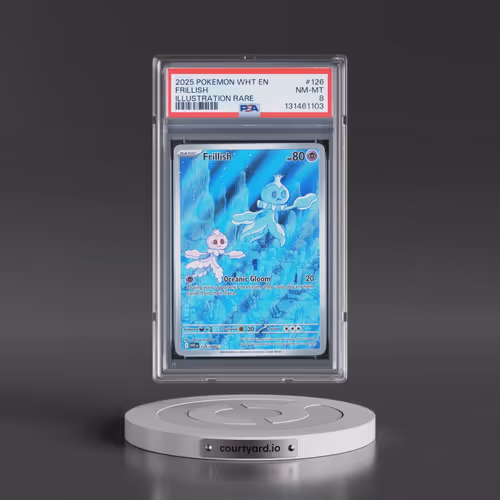 2025 Pokémon Wht EN-White Flare #126 Frillish - Illustration Rare (PSA 8 NM-MT)
