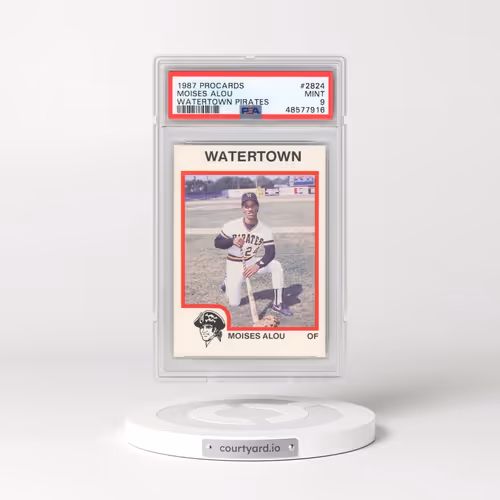1987 Procards #2824 Moises Alou - Watertown Pirates (PSA 9 MINT)