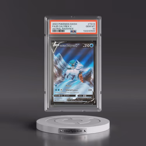 2022 Pokémon Sword & Shield Astral Radiance #TG14 Ice Rider Calyrex V - Holo Full Art (PSA 10 GEM MI