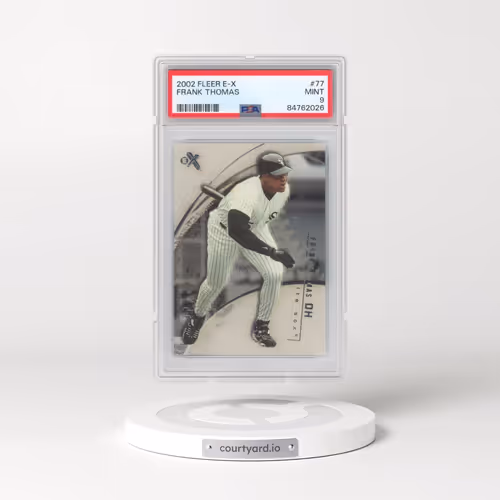 2002 Fleer E-X #77 Frank Thomas (PSA 9 MINT)