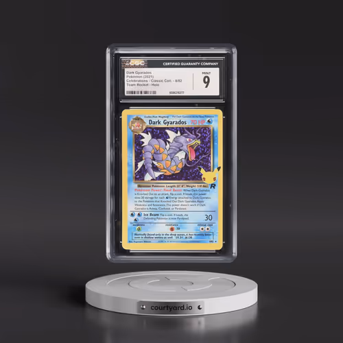 2021 Celebrations - Classic Collection #8/82 Dark Gyarados - Team Rocket Holo (CGC 9 MINT)