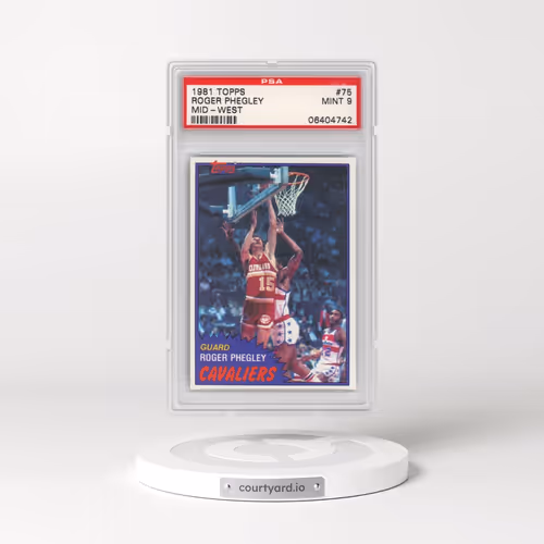 1981 Topps #75 Roger Phegley - Mid-West (PSA 9 MINT)