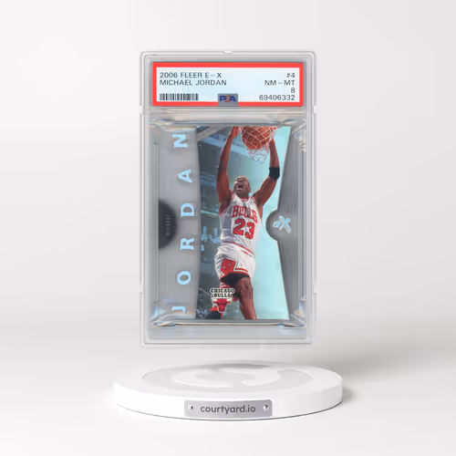 2006 Fleer E-X #4 Michael Jordan (PSA 8 NM-MT)