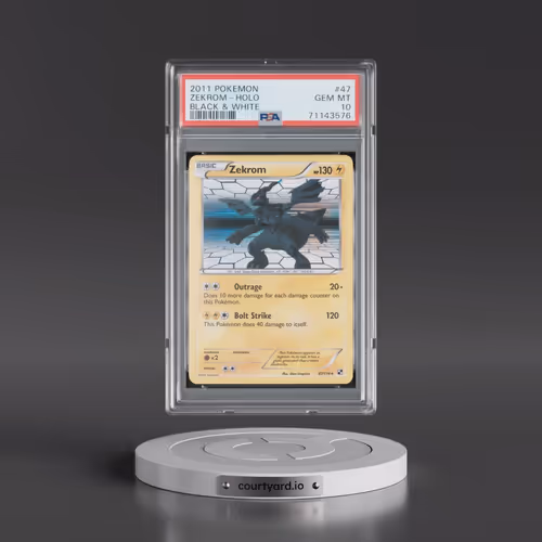 2011 Pokémon Black & White #47 Zekrom - Holo (PSA 10 GEM MINT)