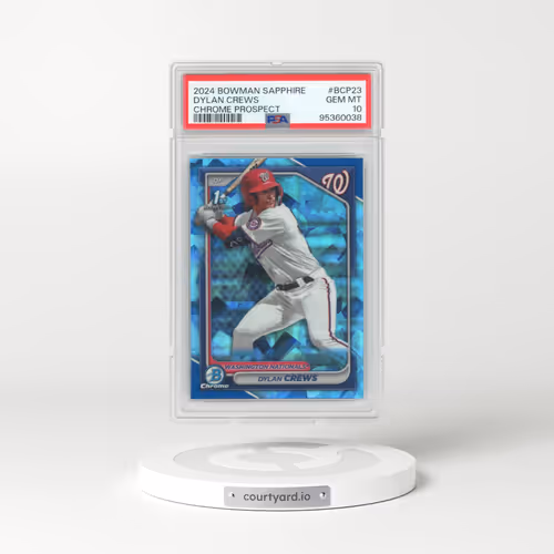2024 Bowman Sapphire Edition Chrome Prospects #BCP23 Dylan Crews (PSA 10 GEM MINT)