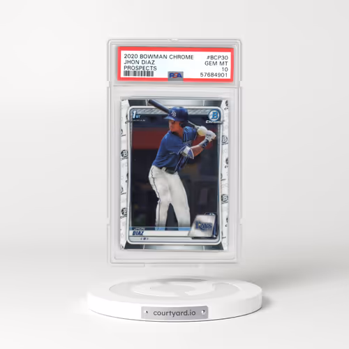 2020 Bowman Chrome Prospects #BCP30 Jhon Diaz (PSA 10 GEM MINT)