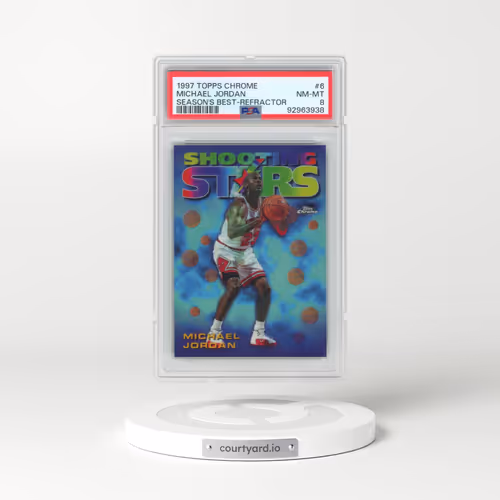 1997 Topps Chrome Season's Best #6 Michael Jordan - Refractor (PSA 8 NM-MT)