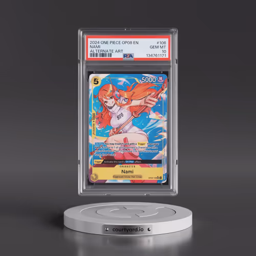 2024 One Piece OP08-Two Legends #106 Nami - Alternate Art (PSA 10 GEM MINT)