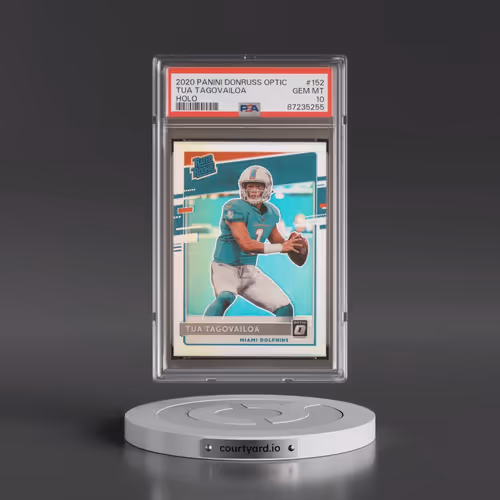2020 Panini Donruss Optic #152 Tua Tagovailoa - Holo (PSA 10 GEM MINT)