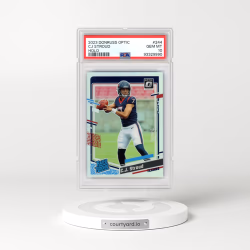2023 Panini Donruss Optic #244 CJ Stroud - Holo (PSA 10 GEM MINT)