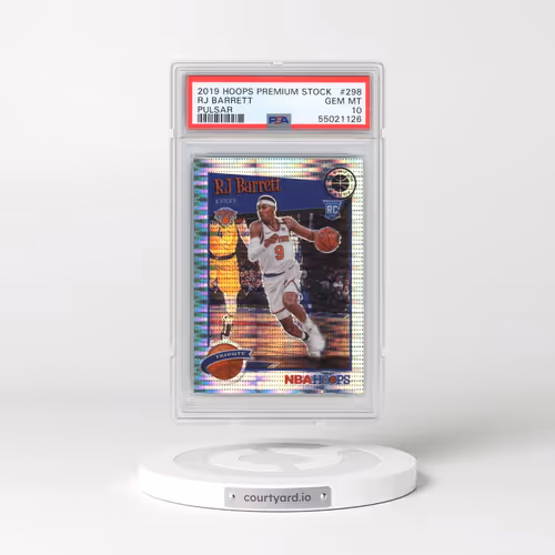 2019 Panini Hoops Premium Stock #298 RJ Barrett - Pulsar (PSA 10 GEM MINT)