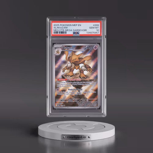 2025 Pokémon Mep EN-Me Black Star Promo #009 Alakazam - Mega Evolution Elite Trainer Box-Mega Gardev