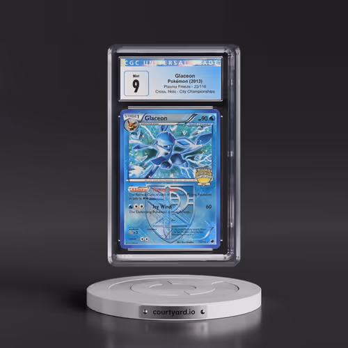 2013 Plasma Freeze #23/116 Glaceon - City Championships (Crosshatch Holo) (CGC 9 MINT)