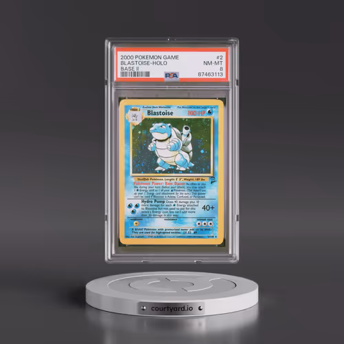 2000 Pokémon Game Base II #2 Blastoise - Holo (PSA 8 NM-MT)