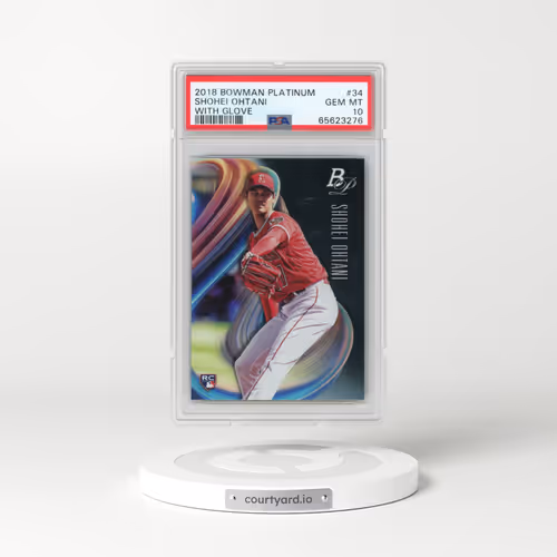 2018 Bowman Platinum #34 Shohei Ohtani - With Glove (PSA 10 GEM MINT)