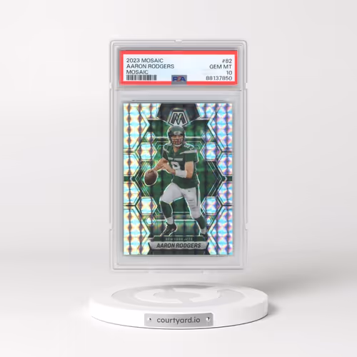 2023 Panini Mosaic #82 Aaron Rodgers - Mosaic (PSA 10 GEM MINT)