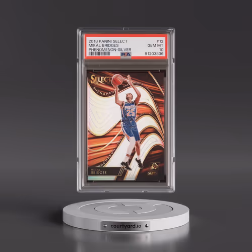 2018 Panini Select Phenomenon #12 Mikal Bridges - Silver (PSA 10 GEM MINT)