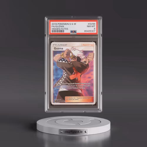 2019 Pokémon Sun & Moon Hidden Fates #SV84 Guzma - Full Art (PSA 8 NM-MT)