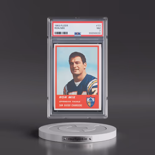 1963 Fleer #73 Ron Mix (PSA 7 NM)