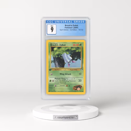 2000 Gym Heroes #74/132 Brock's Zubat - 1st Edition 1st Edition (CGC 9 MINT)