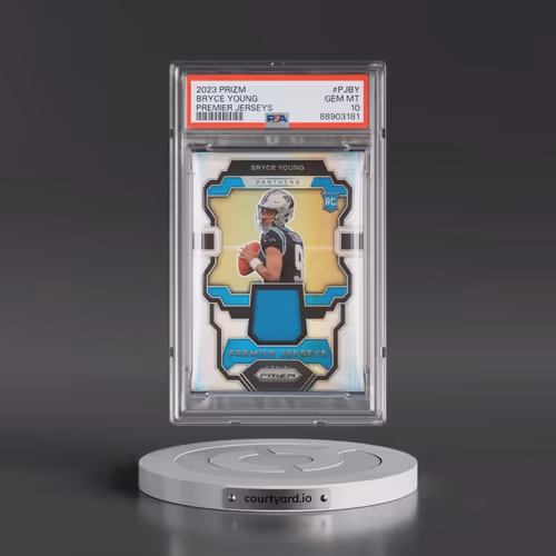 2023 Panini Prizm Premier Jerseys #PJBY Bryce Young (PSA 10 GEM MINT)