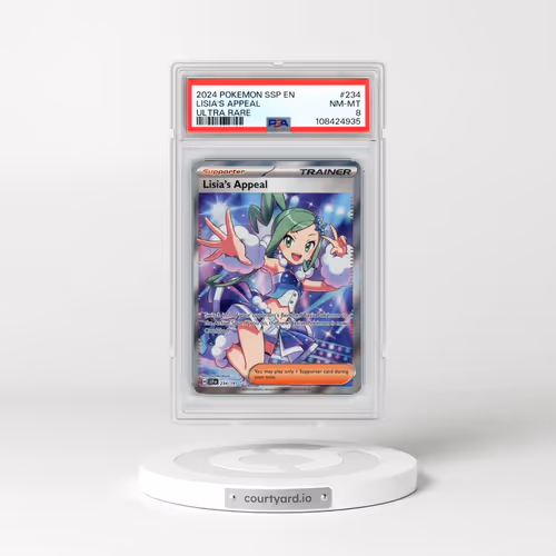 2024 Pokémon Ssp EN-Surging Sparks #234 Lisia's Appeal - Ultra Rare (PSA 8 NM-MT)