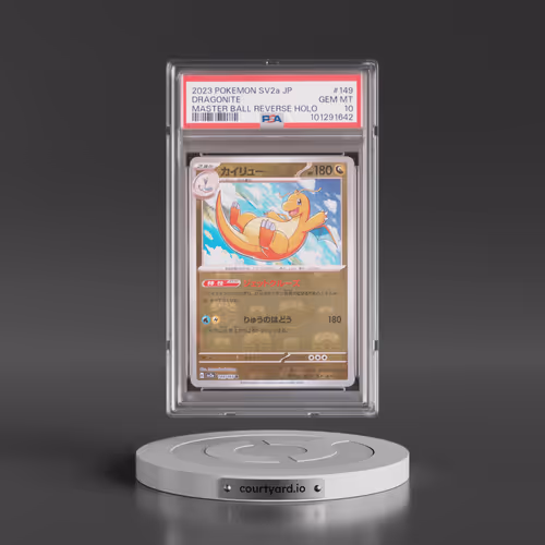2023 Pokémon Sv2a-Pokemon 151 #149 Dragonite - Reverse Holo Master Ball (PSA 10 GEM MINT)