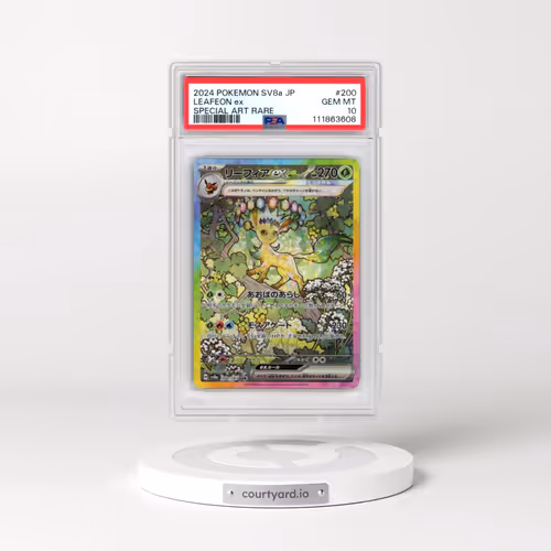 2024 Pokémon Sv8a-Terastal Fest EX #200 Leafeon EX - Holo Special Art Rare (PSA 10 GEM MINT)