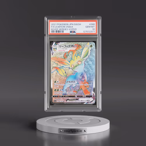 2021 Pokémon Sword & Shield Eevee Heroes #088 Leafeon Vmax-Hyper - Full Art (PSA 10 GEM MINT)