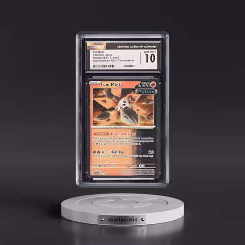 2023 Paradox Rift - PAR EN #028/182 Iron Moth - Iron Valiant ex Box Cosmos Holo (CGC 10 GEM MINT)