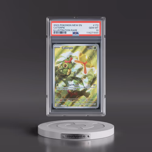 2023 Pokémon Mew EN-151 #172 Caterpie - Illustration Rare (PSA 10 GEM MINT)