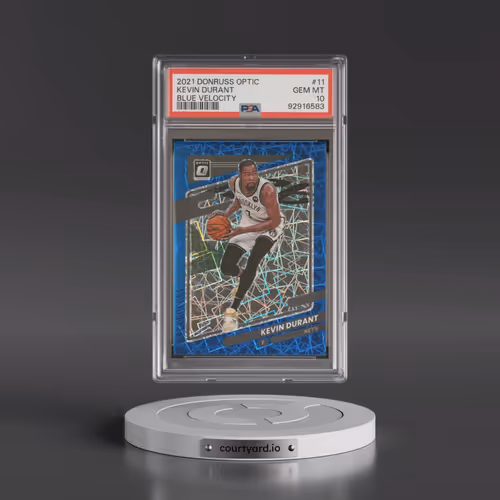2021 Panini Donruss Optic #11 Kevin Durant - Blue Velocity (PSA 10 GEM MINT)