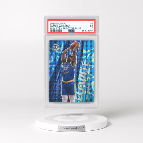 2020 Panini Mosaic Elevate #5 James Wiseman - Reactive Blue (PSA 5 EX)