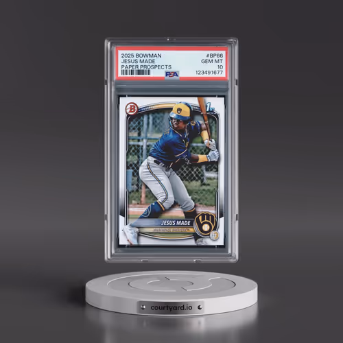 2025 Bowman Paper Prospects #BP66 Jesus Made (PSA 10 GEM MINT)