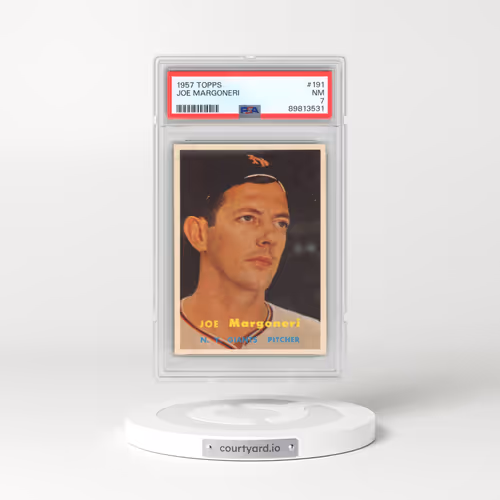 1957 Topps #191 Joe Margoneri (PSA 7 NM)