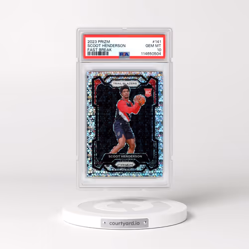 2023 Panini Prizm #141 Scoot Henderson - Fast Break (PSA 10 GEM MINT)
