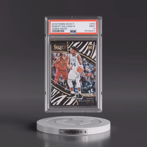 2018 Panini Select #263 Robert Williams III - Zebra Prizm (PSA 9 MINT)