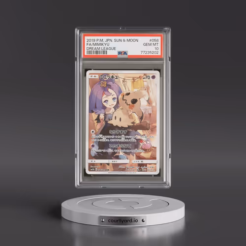 2019 Pokémon Sun & Moon Dream League #058 Mimikyu - Full Art (PSA 10 GEM MINT)