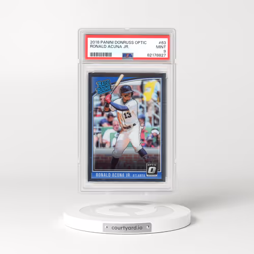 2018 Panini Donruss Optic #63 Ronald Acuna Jr. (PSA 9 MINT)