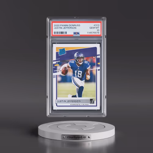 2020 Panini Donruss #313 Justin Jefferson (PSA 10 GEM MINT)