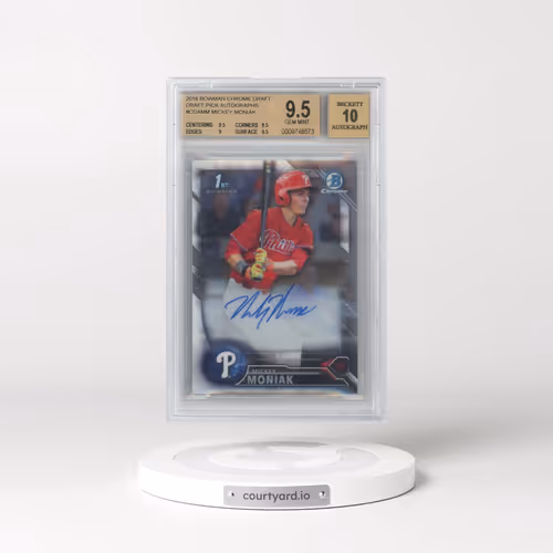 2016 Bowman Draft Chrome Draft Picks Autographs #CDAMM Mickey Moniak (BGS 9.5 GEM MINT)