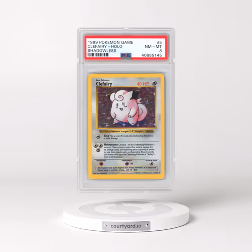 1999 Pokémon Game #5 Clefairy - Holo Shadowless (PSA 8 NM-MT)