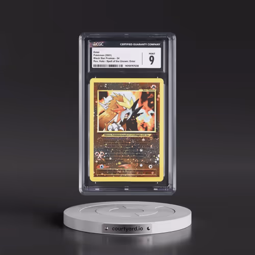 1999 Black Star Promos #34 Entei - Reverse Holo Spell of the Unown: Entei () (CGC 9 MINT)